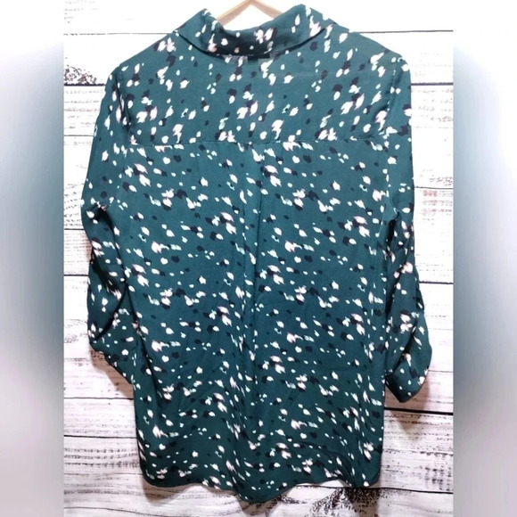 IZ Byer Dalmatian Turquoise Spotted Top size Large - Picture 3 of 4